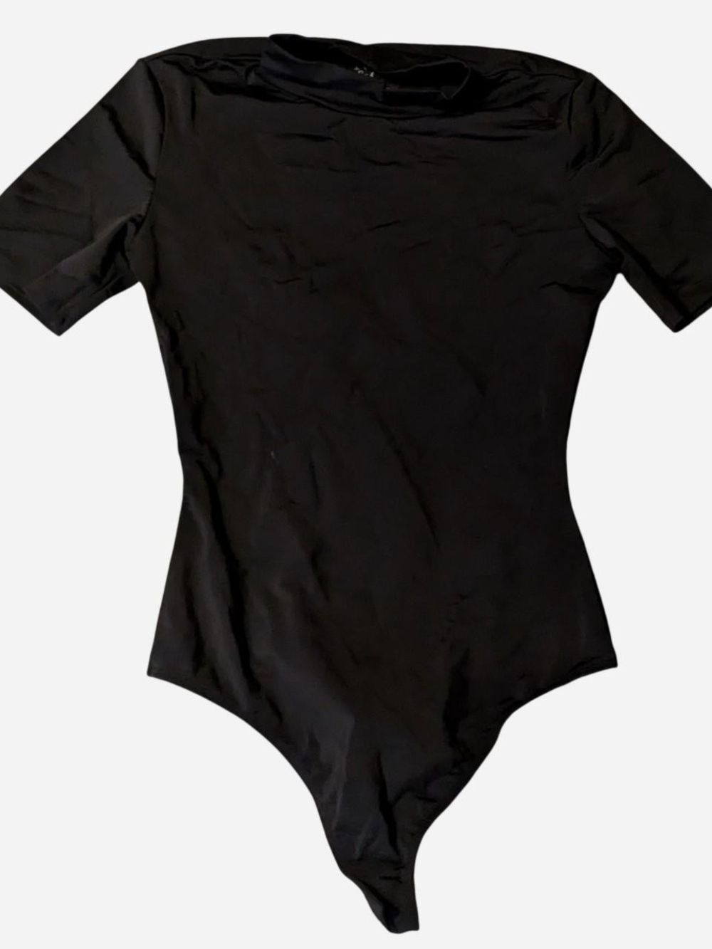 New York & Company Black Short Sleeve Top
